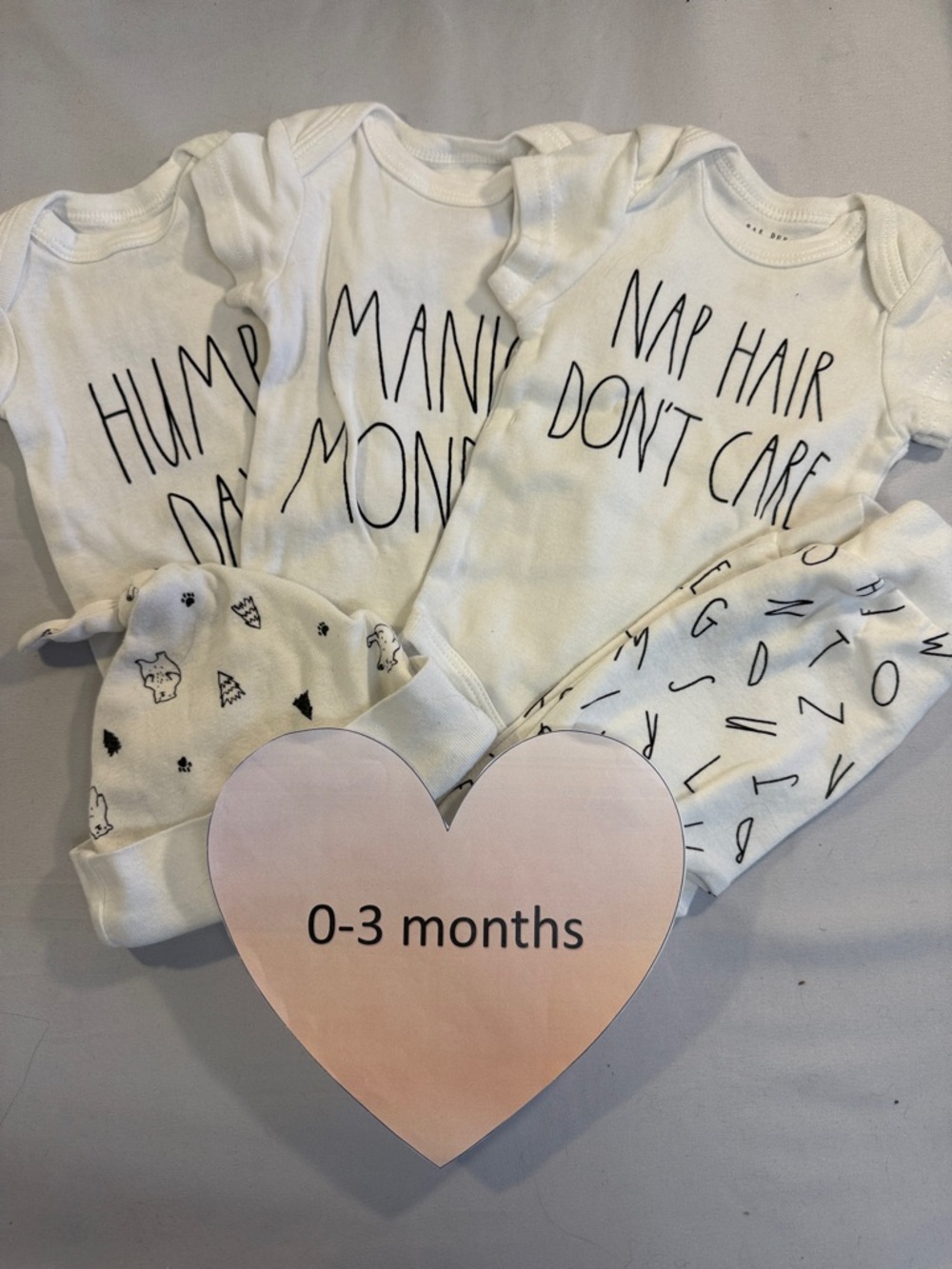 Rae Dunn - Baby White Outfit Set
